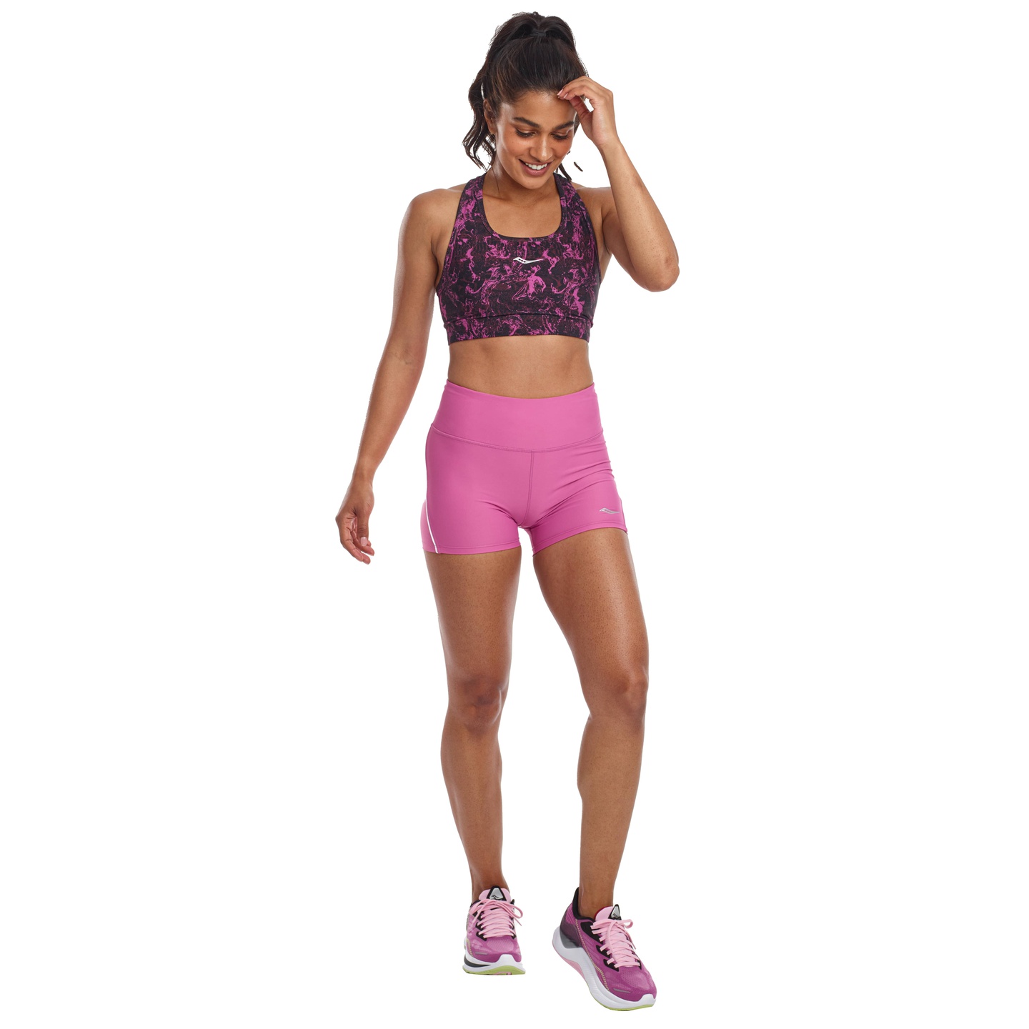 Saucony Women Skyrocket Bra - Purple Orchid Print